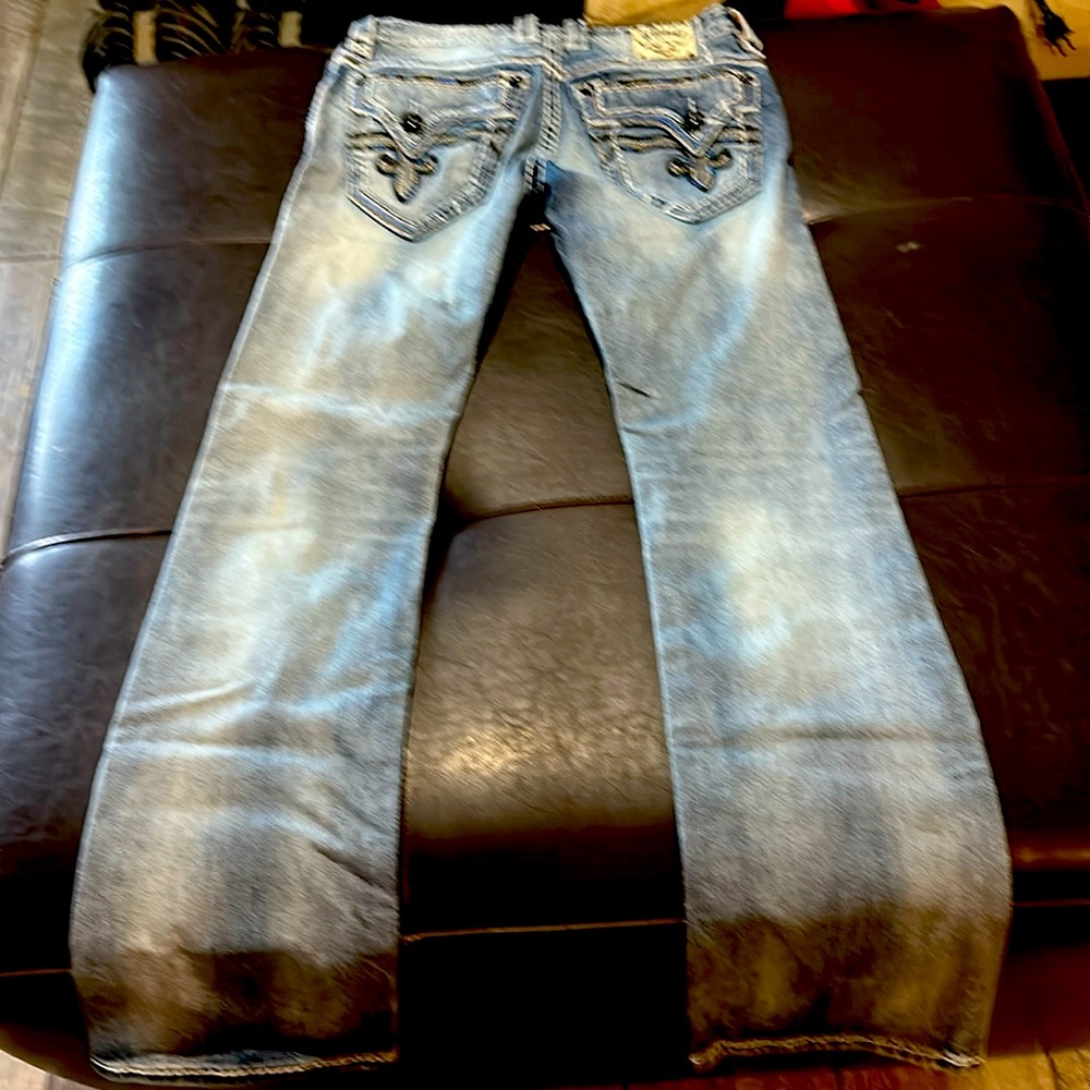 Worn one time vintage rock revival.  Been in closet for years and not worn.